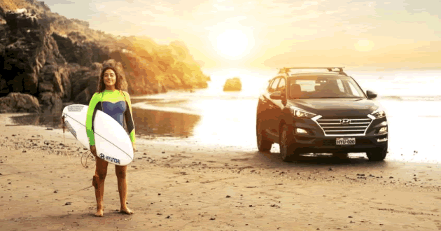 Campeona Panamericana de Surf, Daniella Rosas, nueva embajadora de Hyundai